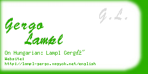gergo lampl business card